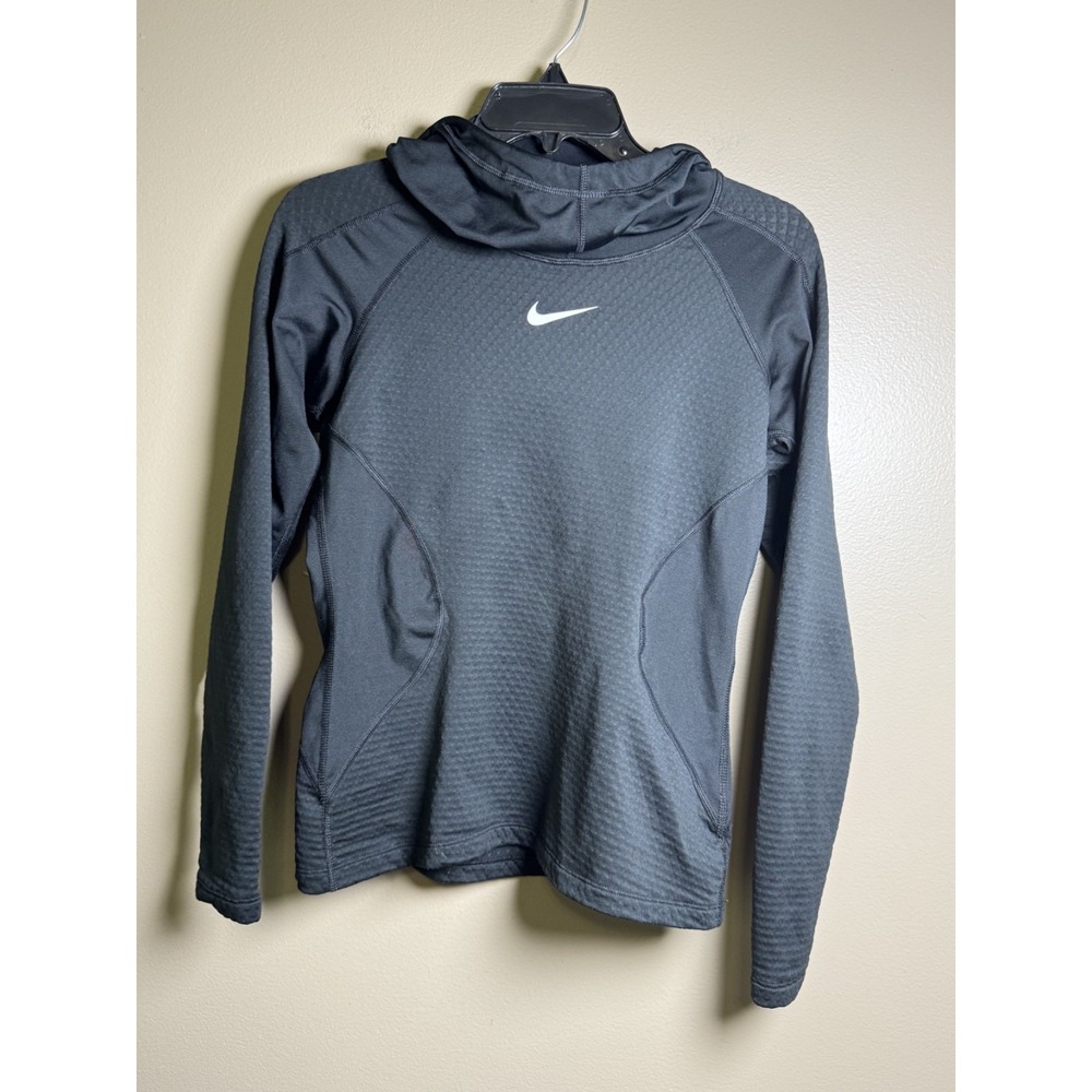 Nike Pro Hyperwarm Hoodie and Leggings Set Black Womens Size S 931977-010